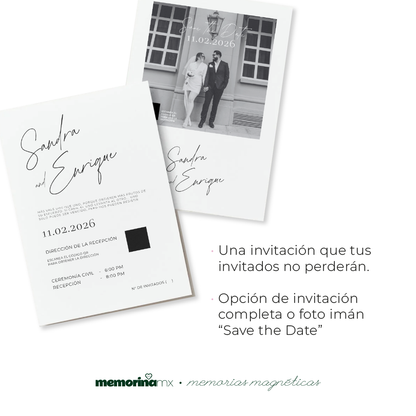 Foto Imán Save The Date