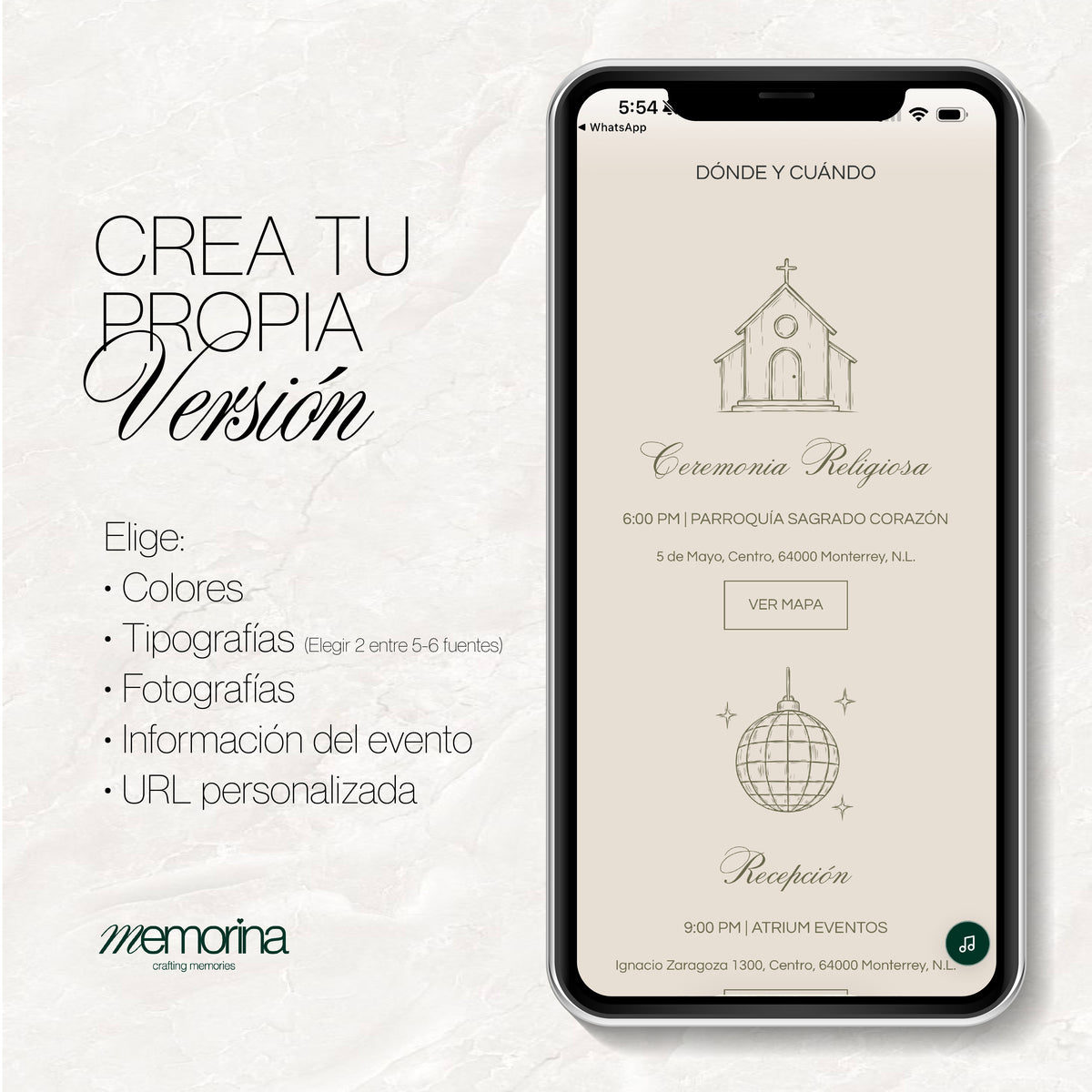 Invitación memorias