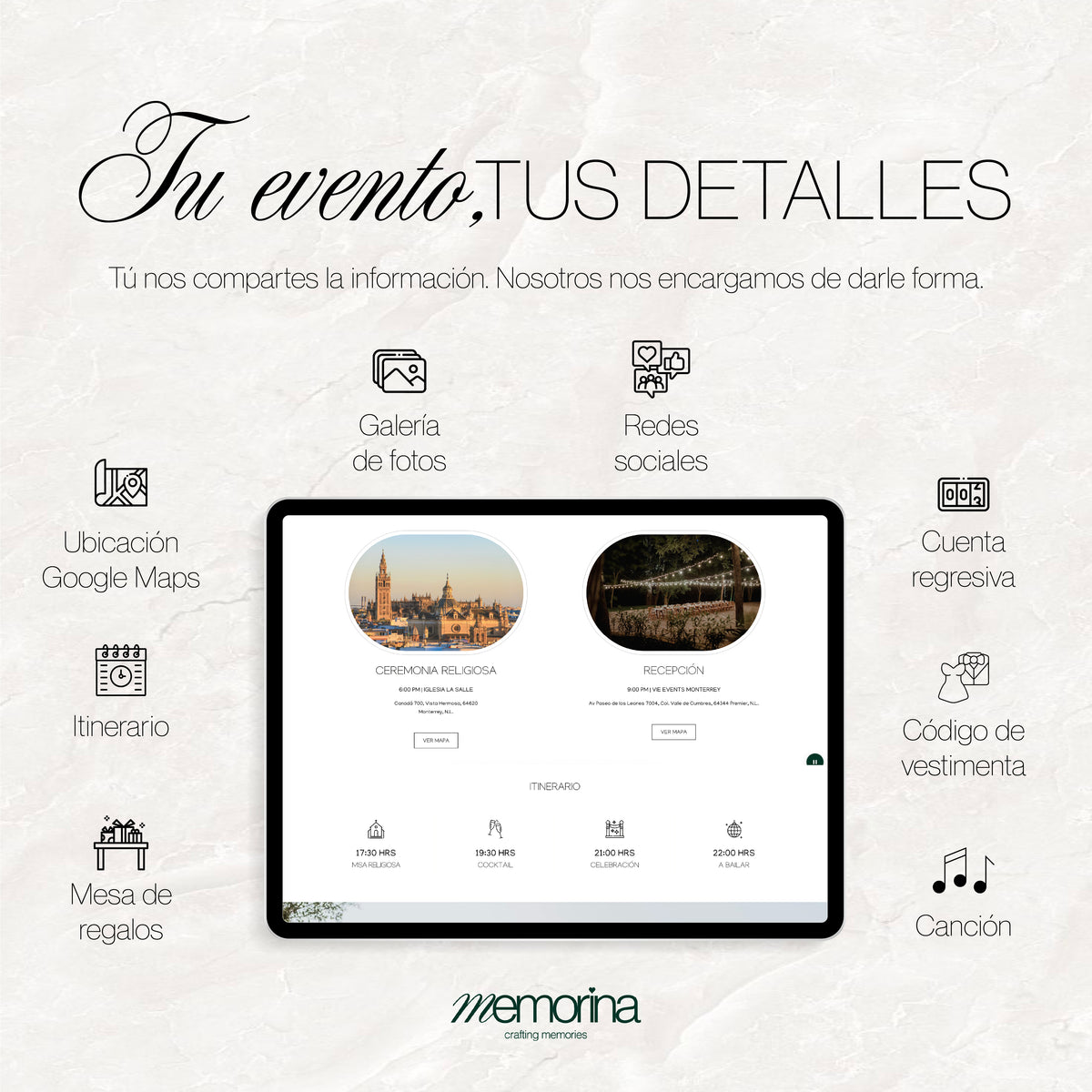 Invitación recuerdos